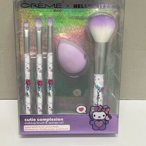 Hello Kitty Makeup Brush and Sponge Set